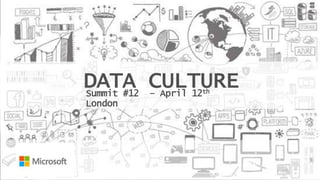 DATA CULTURESummit #12 – April 12th
London
 