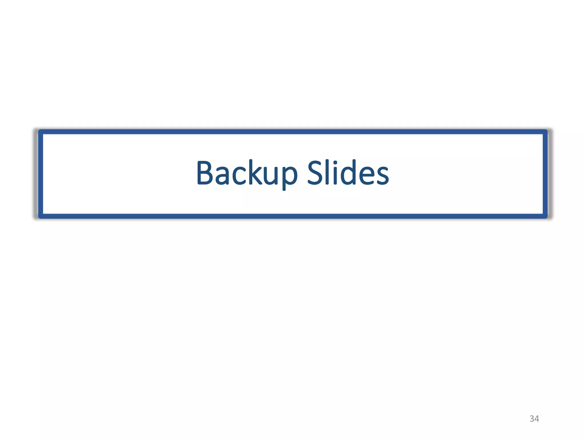 Backup	Slides
34
 