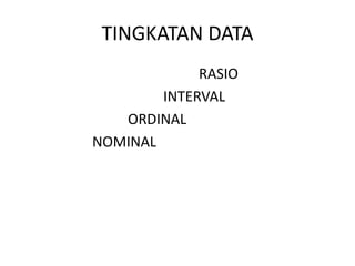 Data dan jenis data | PPTX