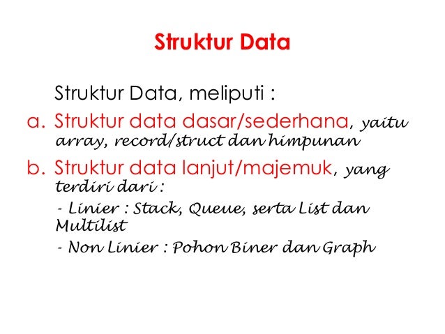 Data dan struktur data