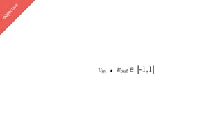 w
ord2vec
vin . vout ∈ [-1,1]
objective
 