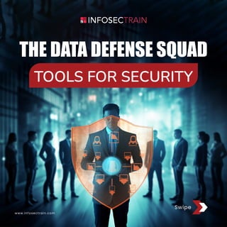 THE DATA DEFENSE SQUAD
Swipe
www.infosectrain.com
TOOLS FOR SECURITY
 