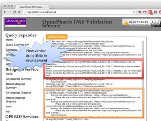 VoID Editor
25 September 2014 EUON - HCLS Dataset Description 12
 