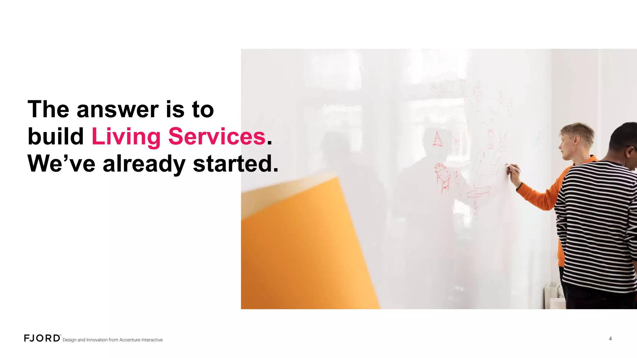 The answer is to
build Living Services.
We’ve already started.
 