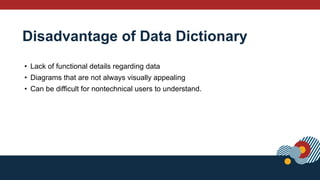 Data Dictionary , data and types of data .pptx