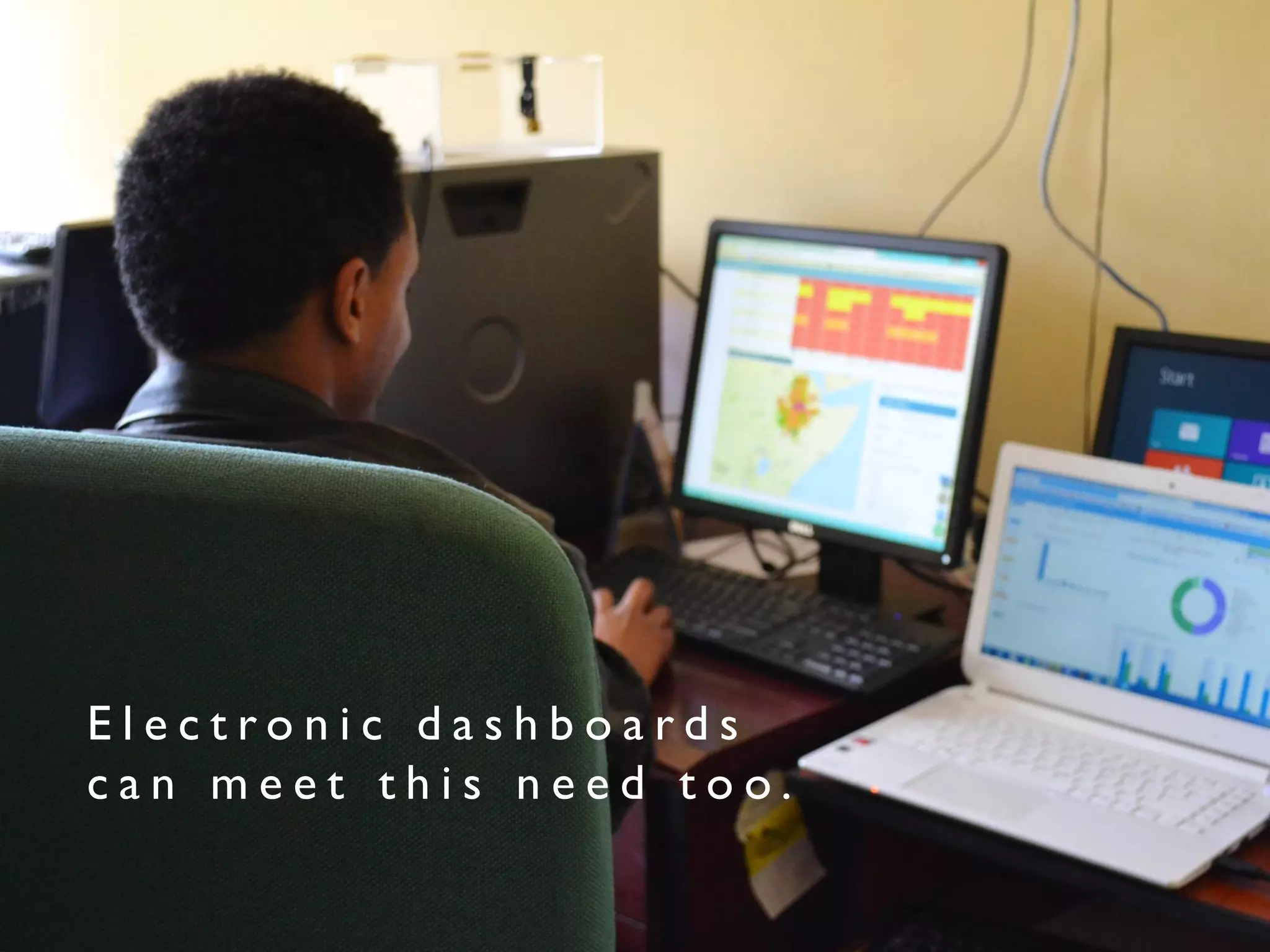 E l e c t r o n i c d a s h b o a r d s
c a n m e e t t h i s n e e d t o o .
 