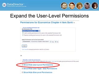 Expand the User-Level Permissions
 