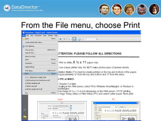 From the File menu, choose Print
 