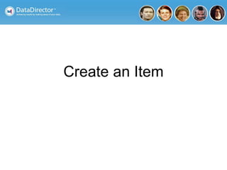 Create an Item
 