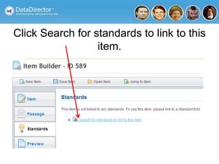 Click Search for standards to link to this
item.
 