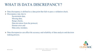 Streamlining Data Discrepancy Management with Intelligent Chatbots | PPT