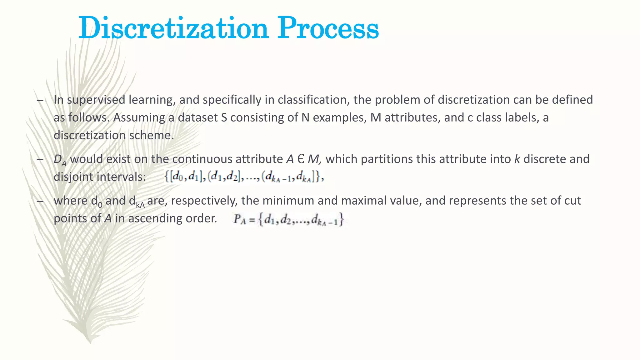 Data discretization | PPT