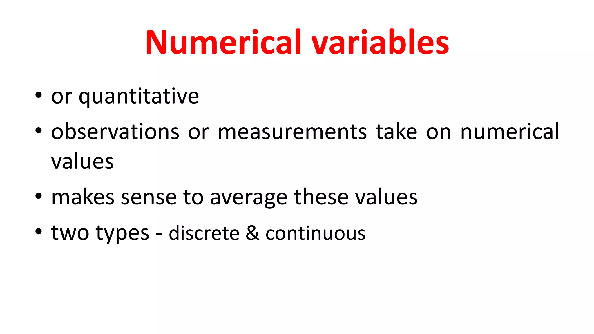 Data, Distribution Introduction and Types - Biostatistics - Ravinandan ...