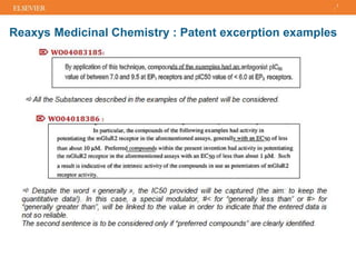 Reaxys Medicinal Chemistry : Patent excerption examples
7
 