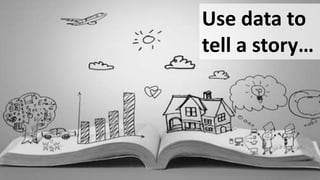 Use data to
tell a story…
 