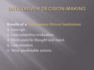 Data Driven Decision Making Presentation | PPTX
