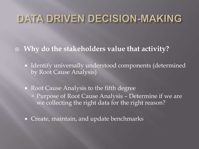 Data Driven Decision Making Presentation | PPT