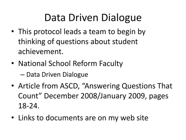 Data Driven Dialogue | PPT