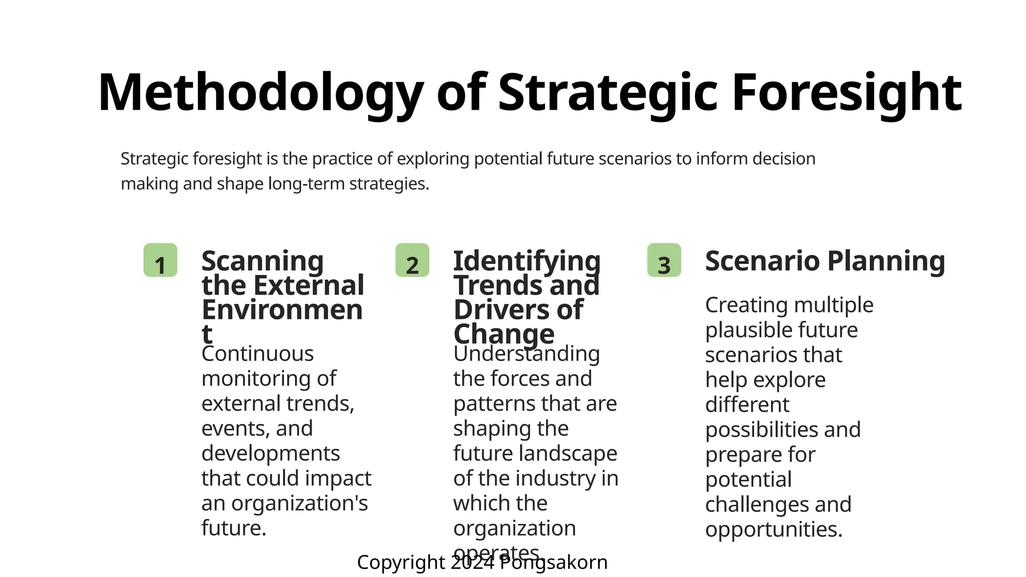 Foresight Methodologies Data Driven Growth Strategic Analysis for business | PPTX