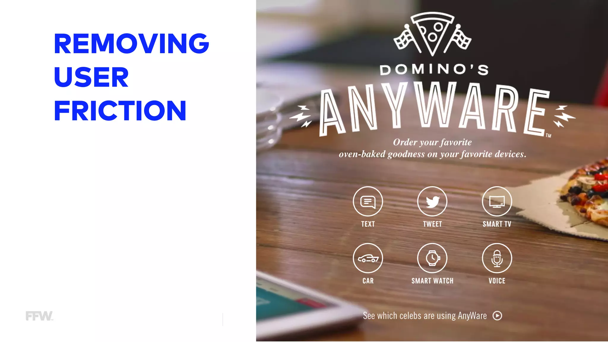 REMOVING
USER
FRICTION
 