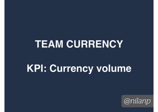 TEAM Virality
KPI: Viral co-efﬁcient
@nilanp
 
