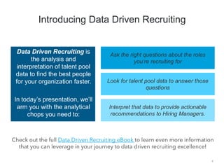 Data driven recruiting presentation - LinkedIn | PDF