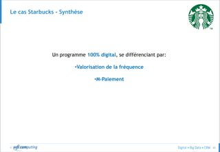 © 60
Le cas Starbucks - Synthèse
Un programme 100% digital, se différenciant par:
•Valorisation de la fréquence
•M-Paiement
 