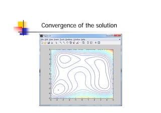 Convergence of the solution
 