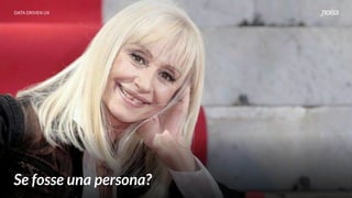 Se fosse una persona?
DATA DRIVEN UX
 