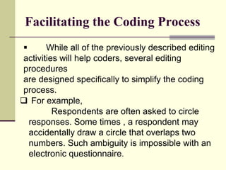 Data editing ( In research methodology ) | PPTX