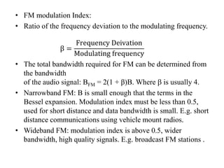 Fm Index Explained Data encoding and modulation | PPTX