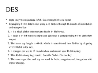 Comprehensive Overview of Data Encryption Standard (DES) Algorithm and ...