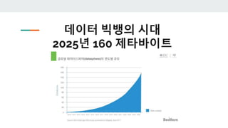 데이터 빅뱅의 시대
2025년 160 제타바이트
 