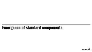 Emergence of standard components
 