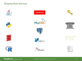 Confidential and Proprietary to Daugherty Business Solutions 10
Shaping Data Sources
 