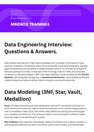 Data Engineering Interview Questions & Answers Data Modeling (3NF, Star ...
