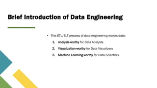 Data Engineering Basics (Learning path for newbies) | PPTX