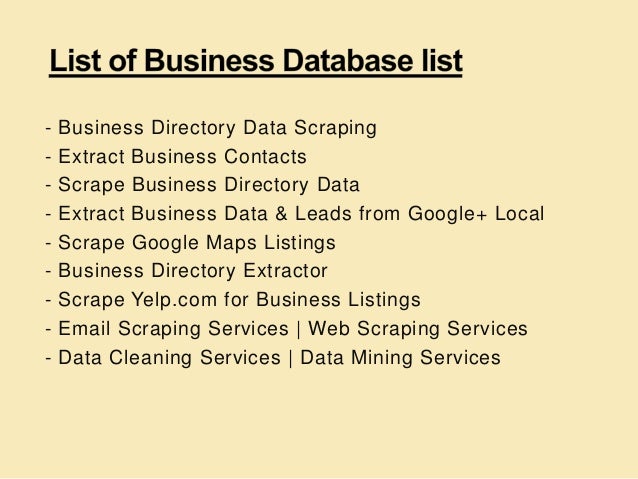 data enrichment peoples missing titles emails company names business names for cleaning services