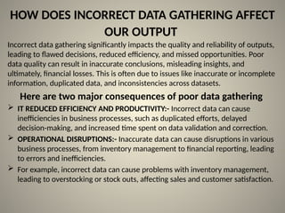 DATA ENTRY MANAGEMENT FOR SUPERVISIORS AND PRIMARY DATA HANDLERS | PPTX