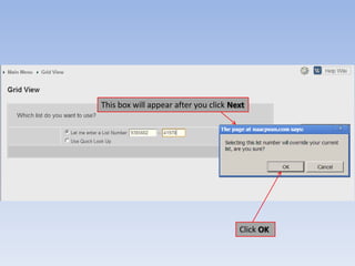 This box will appear after you click Next




                                       Click OK
 
