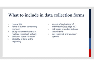 Data Extraction for Systematic Reviews - Dr Ekpereonne Esu | PDF