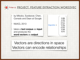 PROJECT. FEATURE EXTRACTION.WORD2VEC
 