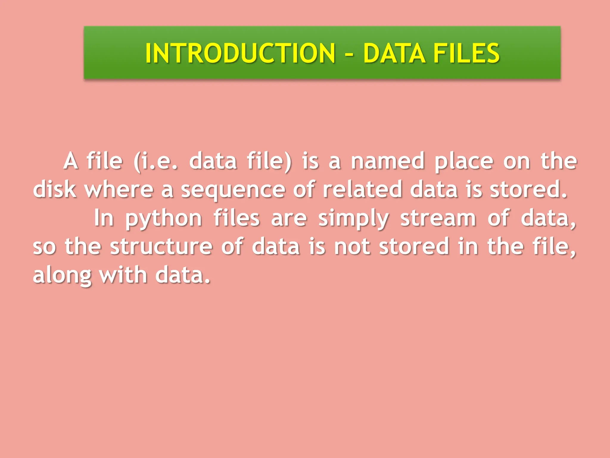 Data File Handling in Python Programming | PPT