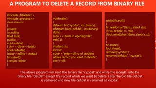Data file handling in c++ | PPT | Free Download