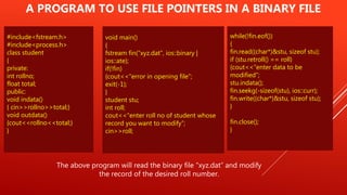 Data file handling in c++ | PPT | Free Download