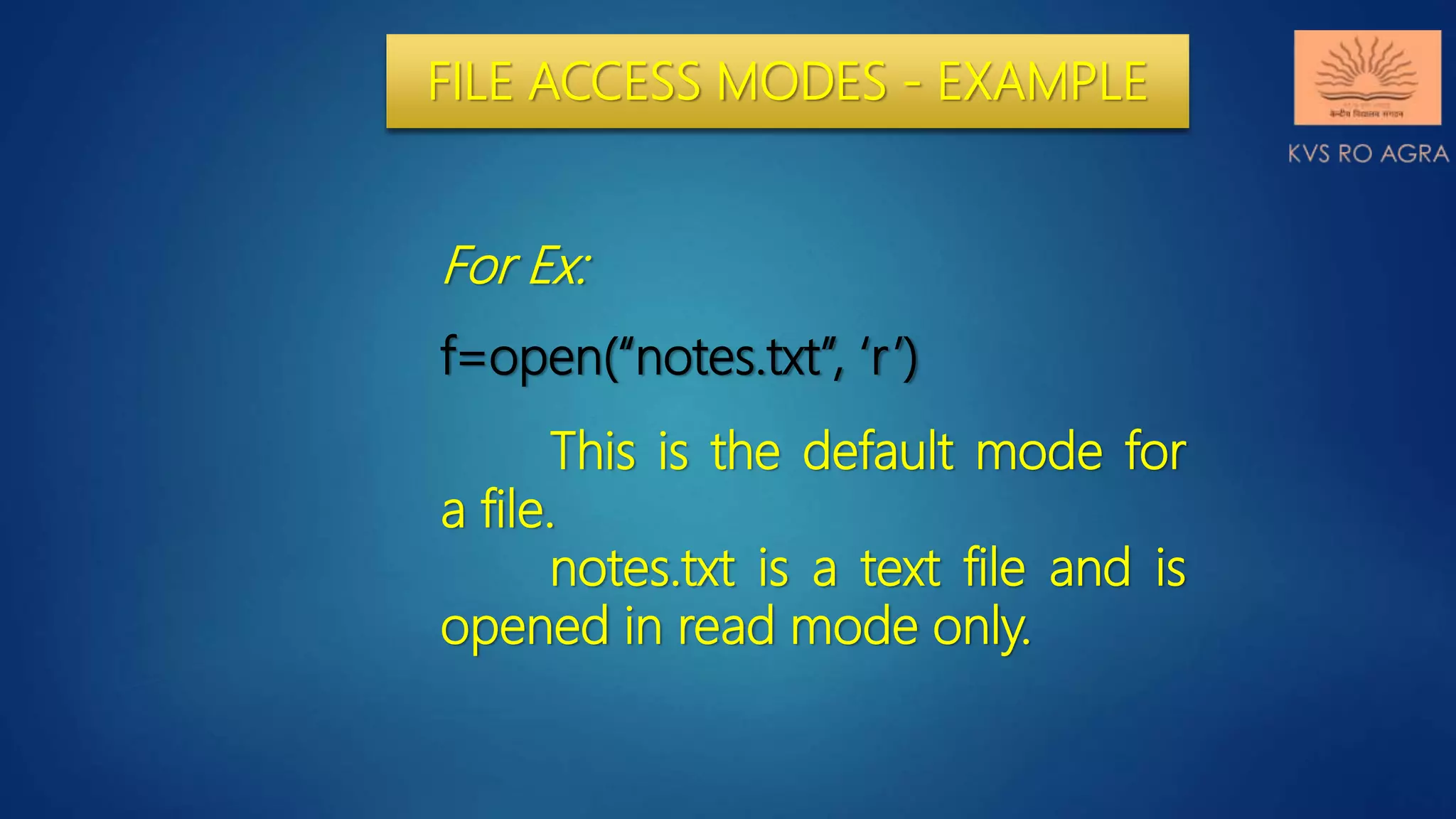 Data file handling in python introduction,opening & closing files | PPT