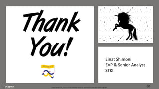 Copyright@STKI_2019 Do not remove source or attribution from any slide or graph 60
Einat Shimoni
EVP & Senior Analyst
STKI
 