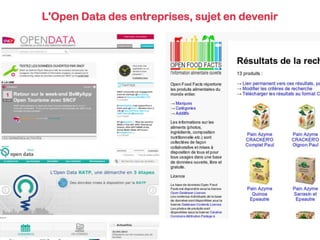 L'Open Data des entreprises, sujet en devenir
 