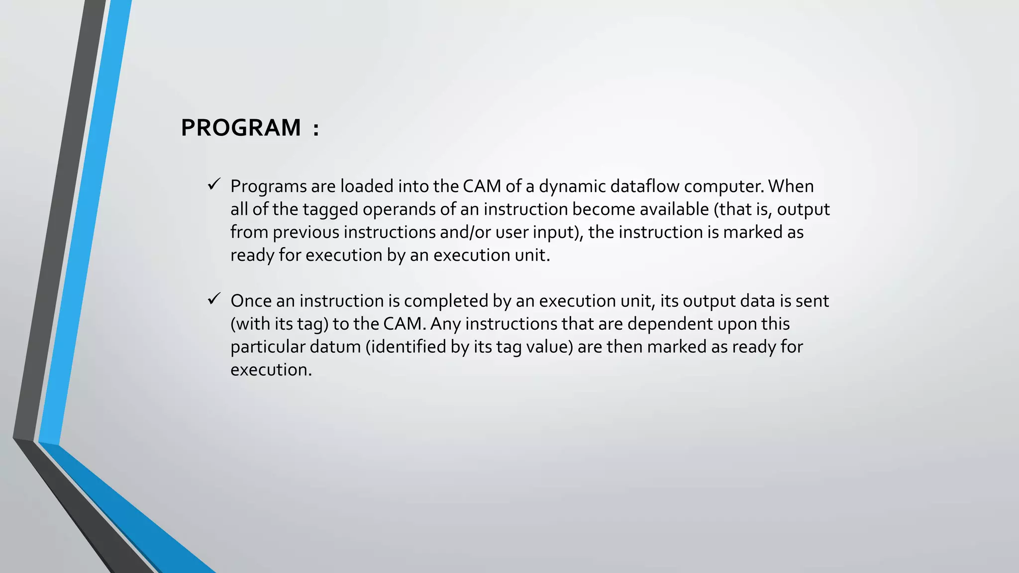 Data flow architecture | PPTX | Programming Languages | Computing
