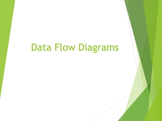 Data Flow Diagrams
1
 